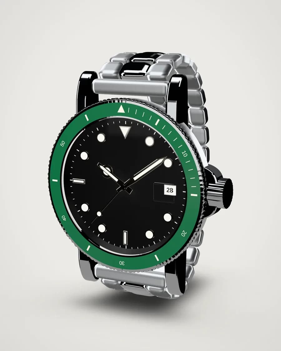 Rolex Submariner Date 126610LV 'Starbucks', vista tres cuartos